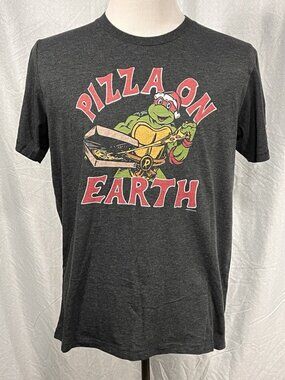 Homage TMNT Pizza On Earth T-Shirt Mens Large Raphael Ninja Turtles Tee